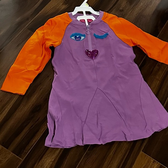 Kids Purple and Orange Dress -ARP - Picture 1 of 2